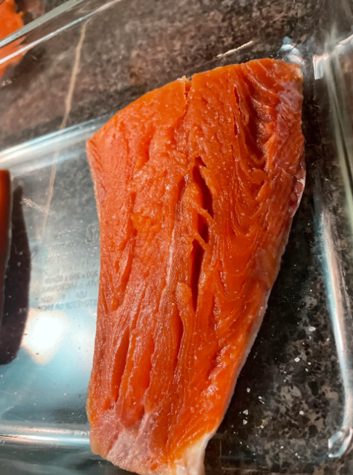 Spoiled salmon